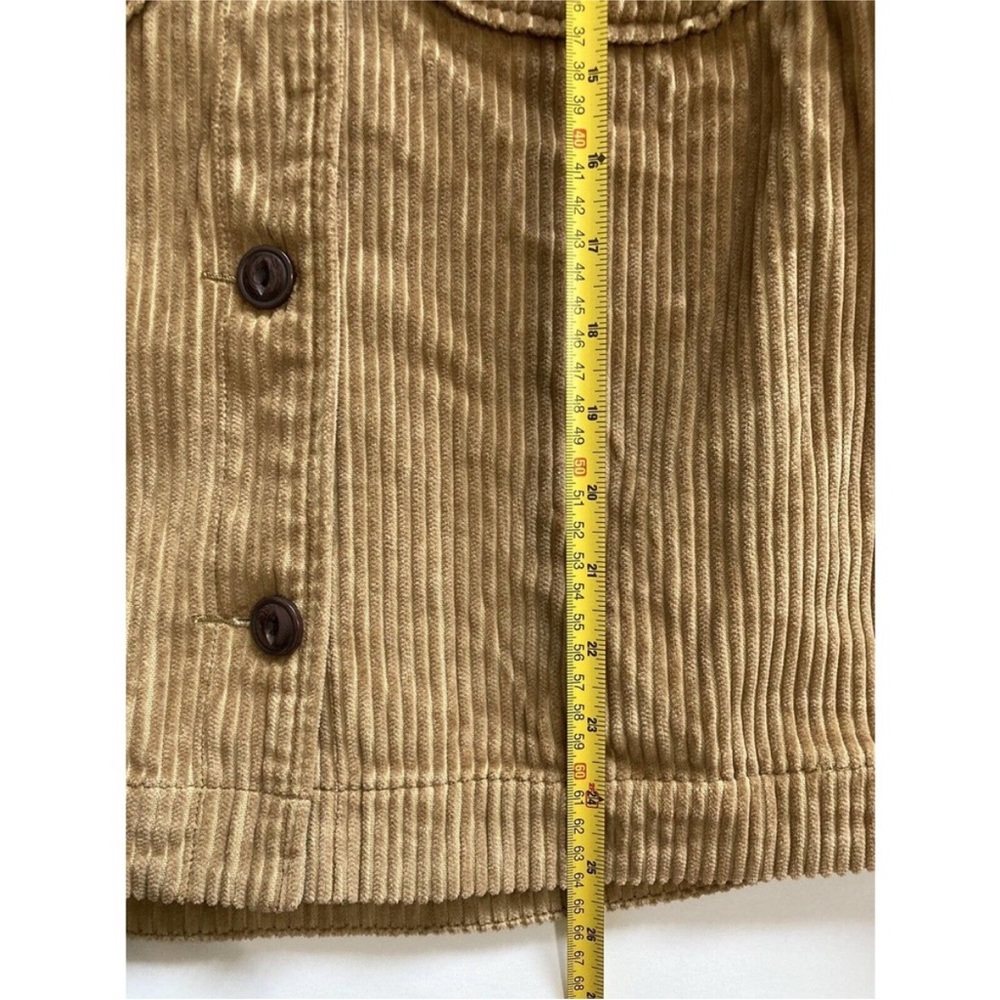L.L. Bean Women's Tan Signature Wide-Wale Shirt Jacket Size M In Corduroy - Picture 9 of 9